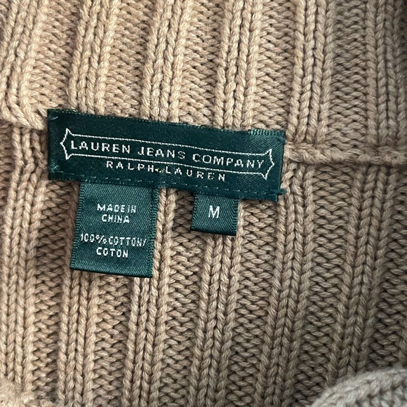Lauren Ralph Lauren Cotton Sweater Mock Neck - Picture 7 of 10